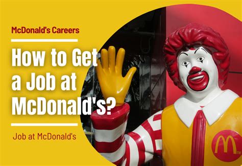 mcdonalds jobs for 15 year olds